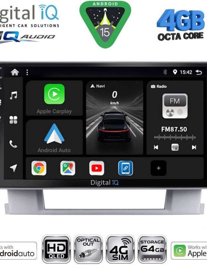 DIGITAL IQ BXK 19482_CPAA (9inc) MULTIMEDIA TABLET for OPEL ASTRA J mod.2010-2016