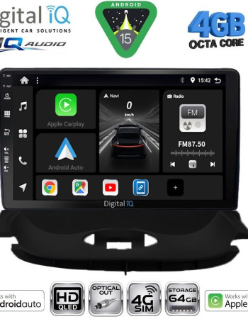 DIGITAL IQ BXK 19505_CPAA (9inc) MULTIMEDIA TABLET for PEUGEOT 206 mod. 1998-2006