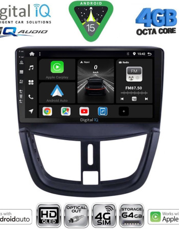 DIGITAL IQ BXK 19507_CPAA (9inc) MULTIMEDIA TABLET for PEUGEOT 207 mod. 2007-2014