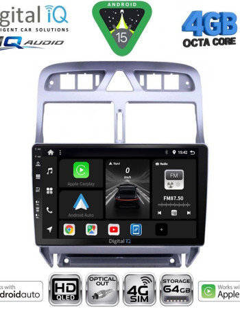 DIGITAL IQ BXK 19512_CPAA (9inc) MULTIMEDIA TABLET for PEUGEOT 307 mod. 2001-2008