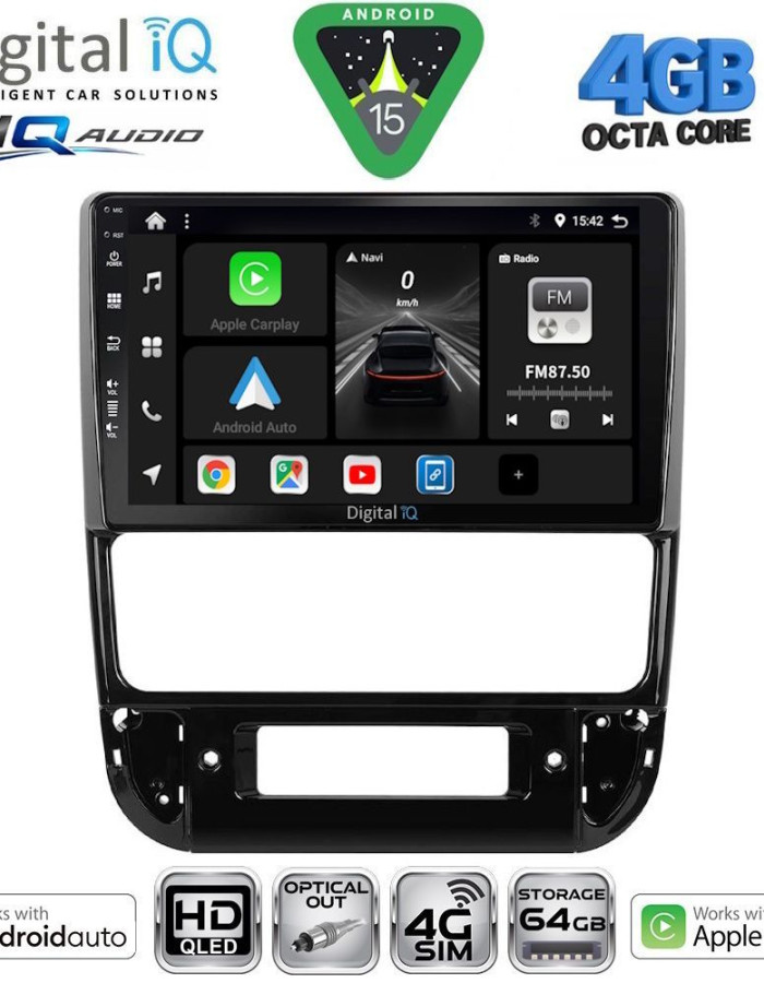 DIGITAL IQ BXK 19516_CPAA (9inc) MULTIMEDIA TABLET for PEUGEOT 406 mod. 1998-2004
