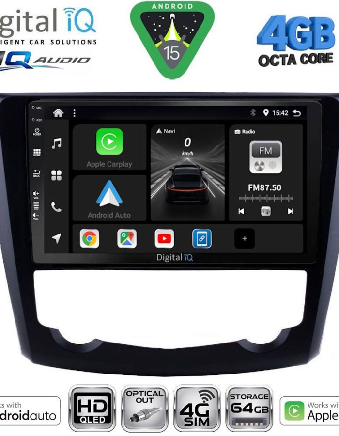 DIGITAL IQ BXK 19549_CPAA (9inc) MULTIMEDIA TABLET for RENAULT KADJAR mod. 2015-2022
