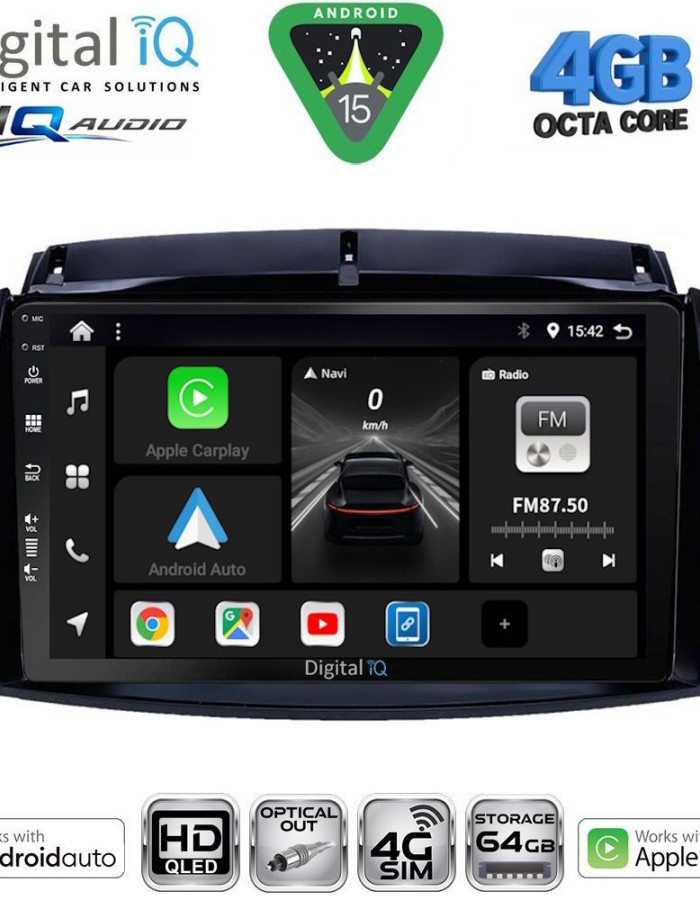 DIGITAL IQ BXK 19551_CPAA (9inc) MULTIMEDIA TABLET for RENAULT KOLEOS mod. 2006-2016