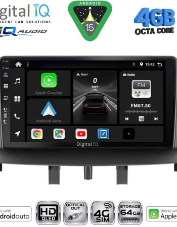 DIGITAL IQ BXK 19556_CPAA (9inc) MULTIMEDIA TABLET for RENAULT MEGANE 3 mod. 2009-2016