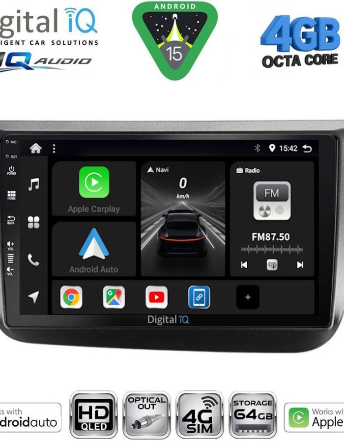 DIGITAL IQ BXK 19570_CPAA (9inc) MULTIMEDIA TABLET for SEAT ALTEA mod. 2004-2015