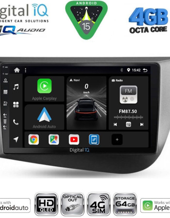 DIGITAL IQ BXK 19574_CPAA (9inc) MULTIMEDIA TABLET for SEAT LEON mod. 2005-2012