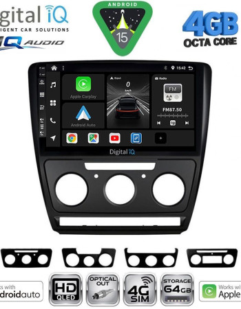 DIGITAL IQ BXK 19595BL_CPAA (10inc) MULTIMEDIA TABLET for SKODA OCTAVIA 5 mod. 2005-2012 (BLACK)