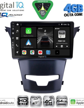 DIGITAL IQ BXK 19653_CPAA (9inc) MULTIMEDIA TABLET for SSANGYONG KORANDO mod. 2014-2019