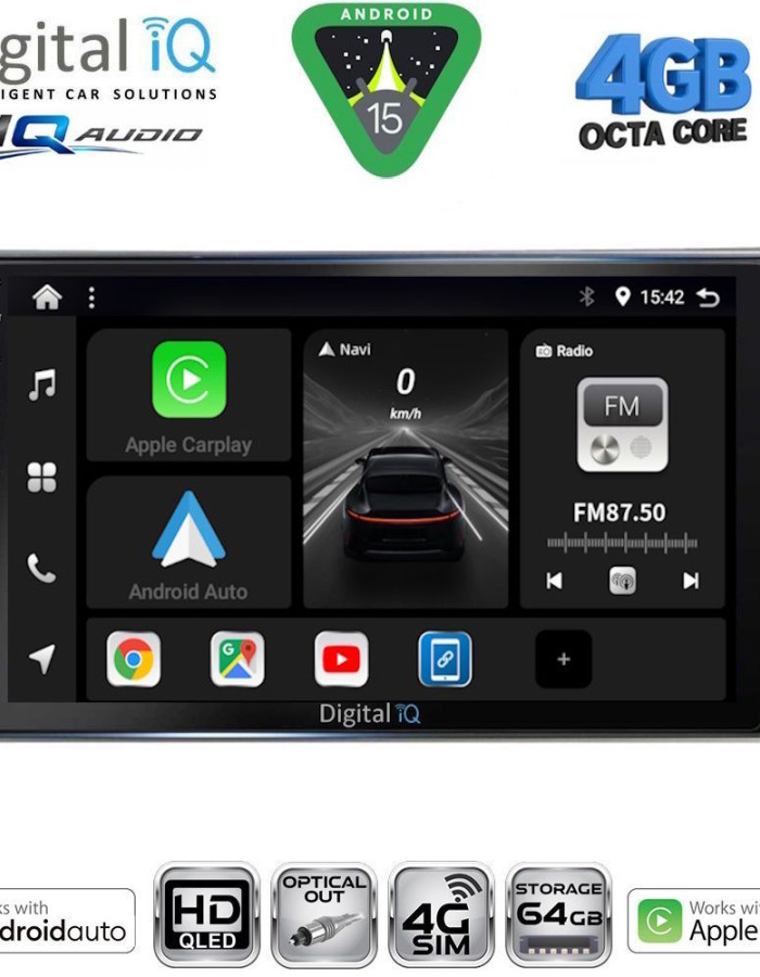 DIGITAL IQ BXK 19659_CPAA (9inc) MULTIMEDIA TABLET for SUBARU IMPREZA mod. 2002-2008