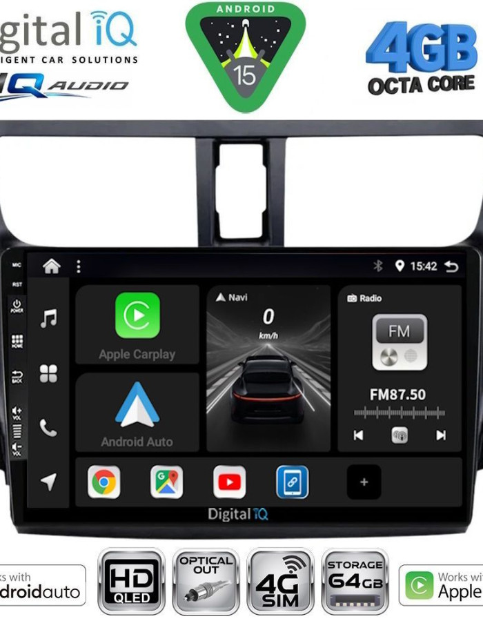 DIGITAL IQ BXK 19674_CPAA (9inc) MULTIMEDIA TABLET for SUZUKI CELERIO mod. 2015-2021