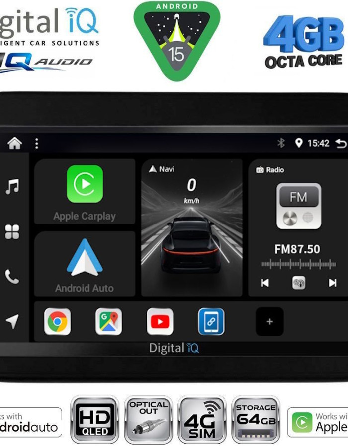 DIGITAL IQ BXK 19676_CPAA (9inc) MULTIMEDIA TABLET for SUZUKI IGNIS mod. 2016-2026