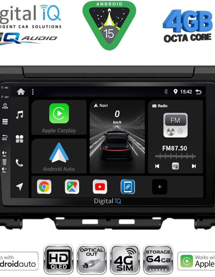 DIGITAL IQ BXK 19679_CPAA (9inc) MULTIMEDIA TABLET for SUZUKI JIMNY mod. 2017-2026