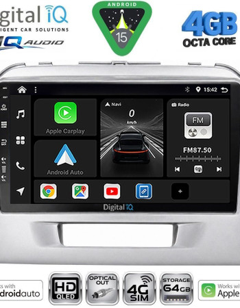 DIGITAL IQ BXK 19697SL_CPAA (9inc) MULTIMEDIA TABLET for SUZUKI VITARA mod. 2016-2025 (SILVER)