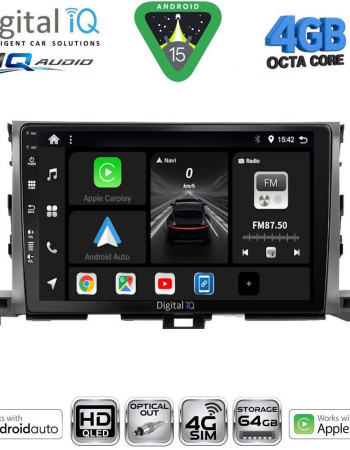 DIGITAL IQ BXK 19700_CPAA (10inc) MULTIMEDIA TABLET for TOYOTA HIGHLANDER mod. 2014-2019