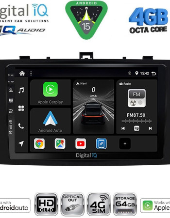 DIGITAL IQ BXK 19705BL_CPAA (9inc) MULTIMEDIA TABLET for TOYOTA AVENSIS (T27) mod. 2009-2015 (BLACK)