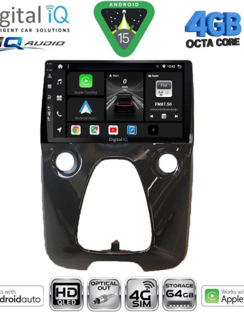 DIGITAL IQ BXK 19708_CPAA A/C (10inc) MULTIMEDIA TABLET for CITROEN C1-PEUGEOT 108-TOYOTA AYGO mod. 2014-2022