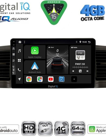 DIGITAL IQ BXK 19712BL_CPAA (9inc) MULTIMEDIA TABLET for TOYOTA COROLLA mod. 2001-2006 (BLACK)