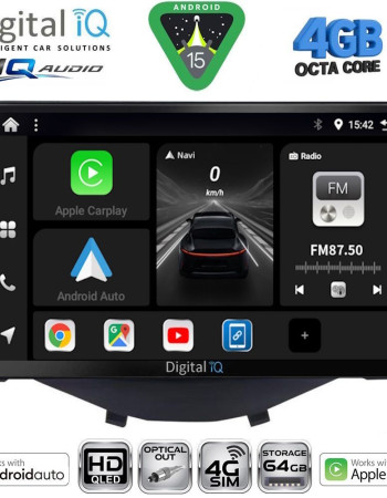 DIGITAL IQ BXK 19715_CPAA CLIMA-A/C (9inc) MULTIMEDIA TABLET for CITROEN C1-PEUGEOT 108-TOYOTA AYGO mod. 2014-2022