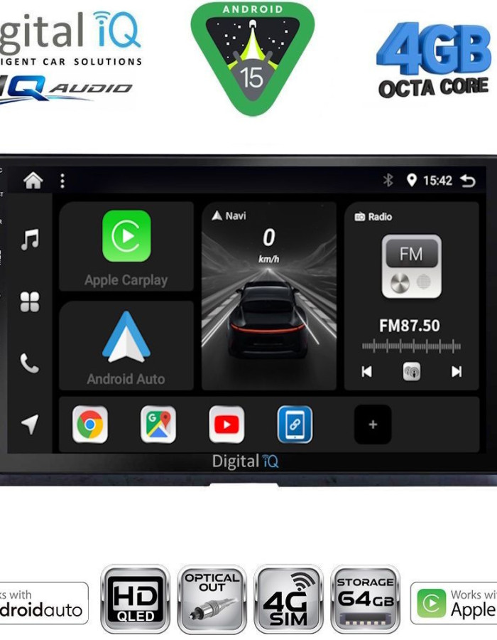 DIGITAL IQ BXK 19716_CPAA (10inc) MULTIMEDIA TABLET for TOYOTA COROLLA mod. 2019-2026