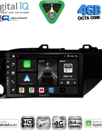 DIGITAL IQ BXK 19721_CPAA (10inc) MULTIMEDIA TABLET for TOYOTA HILUX mod. 2017-2026