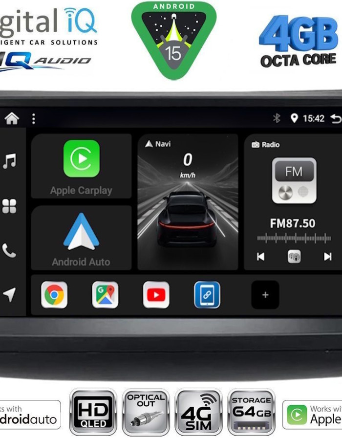 DIGITAL IQ BXK 19728_CPAA (9inc) MULTIMEDIA TABLET for TOYOTA PRIUS mod. 2003-2009