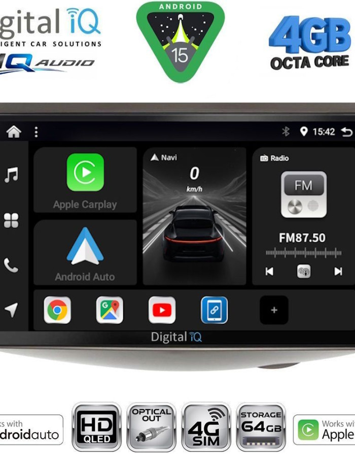 DIGITAL IQ BXK 19735_CPAA (9inc) MULTIMEDIA TABLET for TOYOTA YARIS mod. 1999-2006