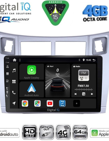 DIGITAL IQ BXK 19736SL_CPAA (9inc) MULTIMEDIA TABLET for TOYOTA YARIS mod. 2006-2011 (SILVER)