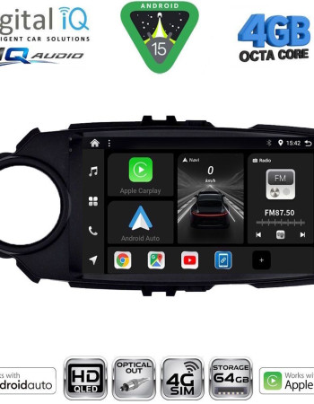 DIGITAL IQ BXK 19737FL_CPAA (9inc) MULTIMEDIA TABLET for TOYOTA YARIS mod. 2015-2020