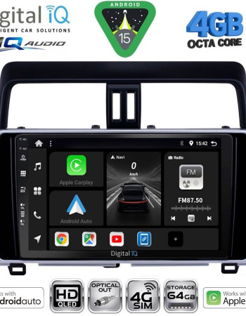 DIGITAL IQ BXK 19739_CPAA (10inc) MULTIMEDIA TABLET for TOYOTA LAND CRUISER mod. 2019-2023