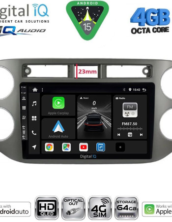 DIGITAL IQ BXK 19760GR_CPAA (9inc) MULTIMEDIA TABLET for VW TIGUAN mod. 2011-2016 (GREY)