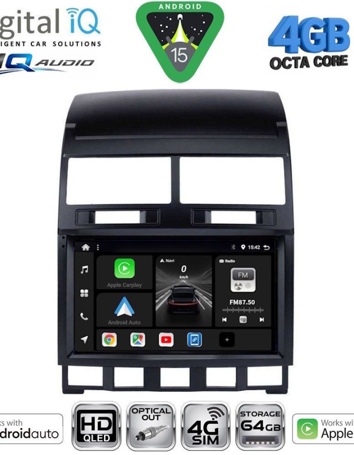 DIGITAL IQ BXK 19765_CPAA (9inc) MULTIMEDIA TABLET for VW TOUAREG mod. 2003-2011