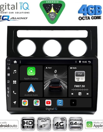 DIGITAL IQ BXK 19767_CPAA CLIMA (10inc) MULTIMEDIA TABLET for VW TOURAN mod. 2003-2010