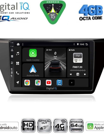DIGITAL IQ BXK 19769_CPAA (10inc) MULTIMEDIA TABLET for VW TOURAN mod. 2016-2026