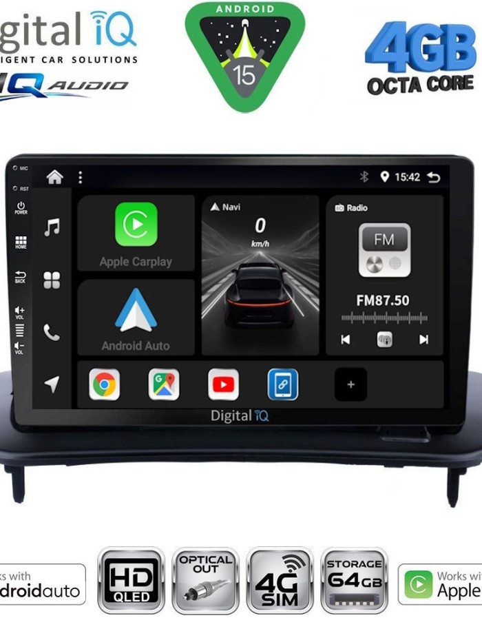 DIGITAL IQ BXK 19783_CPAA (9inc) MULTIMEDIA TABLET for VOLVO C30 - S40 mod. 2004-2013