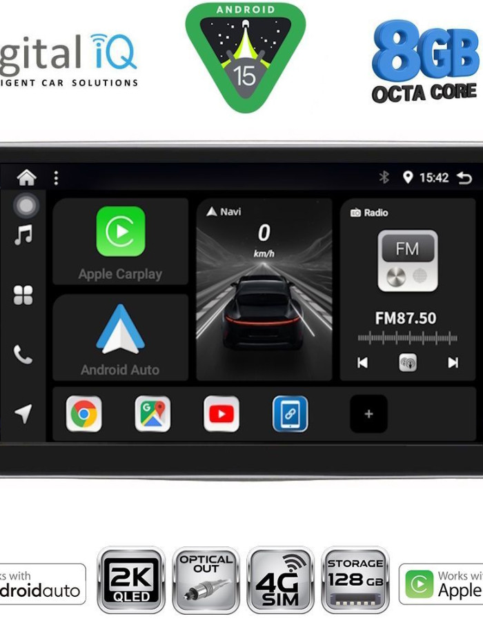 DIGITAL IQ BXK 20028_CPAA (9inc) MULTIMEDIA TABLET for ALFA ROMEO MITO mod. 2008-2018