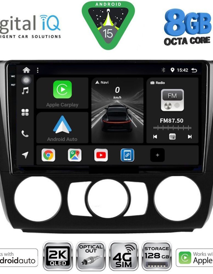 DIGITAL IQ BXK 20040_CPAA A/C (9inc) MULTIMEDIA TABLET for BMW S.1 (E81-82-87-88) mod. 2004-2013