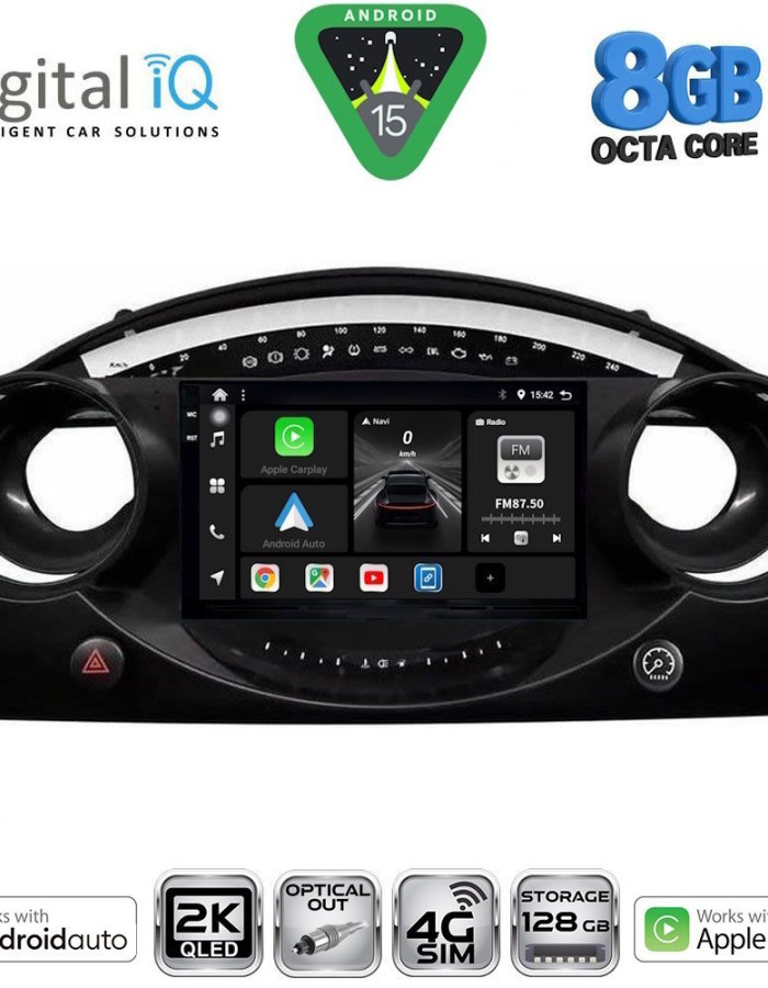 DIGITAL IQ BXK 20063_CPAA (9inc) MULTIMEDIA TABLET for MINI COOPER (R50-R52-R53) mod. 2000-2006
