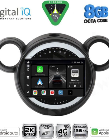 DIGITAL IQ BXK 20065_CPAA (9inc) MULTIMEDIA TABLET for MINI COUNTRYMAN (R60) mod. 2010-2016 - PACEMAN (R61) mod. 2013-2016