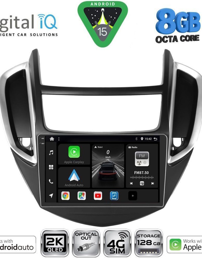 DIGITAL IQ BXK 20080_CPAA (9inc) MULTIMEDIA TABLET for CHEVROLET TRAX mod. 2014-2022
