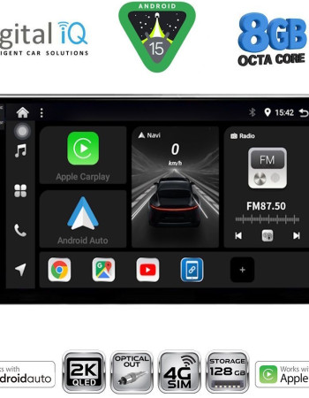 DIGITAL IQ BXK 20082_CPAA (10inc) MULTIMEDIA TABLET for CITROEN BERLINGO – OPEL COMBO – PEUGEOT PARTNER – TOYOTA PROACE mod. 2018-2026 - FIAT DOBLO mod. 2022-2026