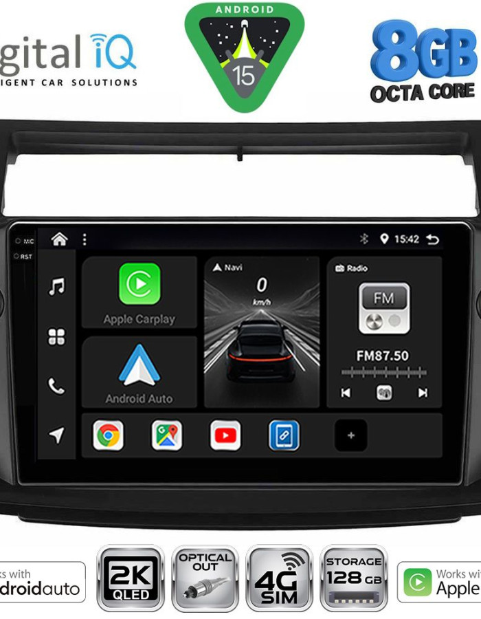 DIGITAL IQ BXK 20084BL_CPAA (9inc) MULTIMEDIA TABLET for CITROEN C4  mod. 2004-2011 (BLACK)