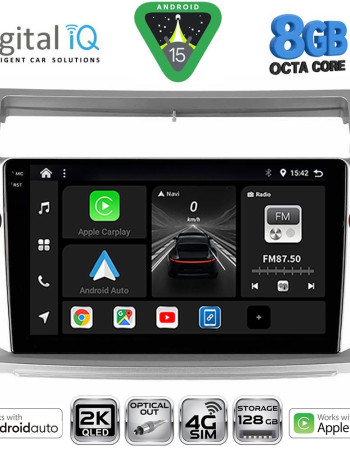 DIGITAL IQ BXK 20084SL_CPAA (9inc) MULTIMEDIA TABLET for CITROEN C4  mod. 2004-2011 (SILVER)