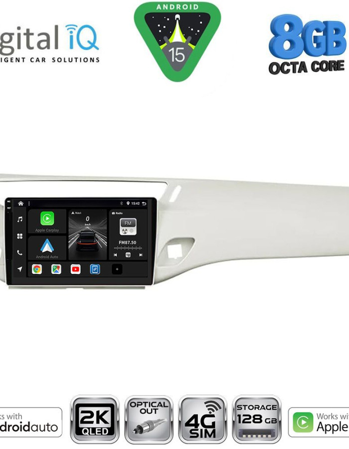 DIGITAL IQ BXK 20092WH_CPAA (9inc) MULTIMEDIA TABLET for CITROEN C3 - DS3 mod. 2009-2016 (WHITE)
