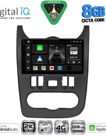 DIGITAL IQ BXK 20101BL_CPAA (9inc) MULTIMEDIA TABLET for DACIA DUSTER – LOGAN – SANDERO mod. 2006-2012 (BLACK)