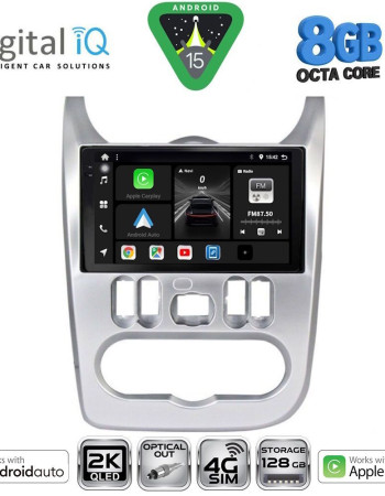 DIGITAL IQ BXK 20101SL_CPAA (9inc) MULTIMEDIA TABLET for DACIA DUSTER – LOGAN – SANDERO mod. 2006-2012 (SILVER)