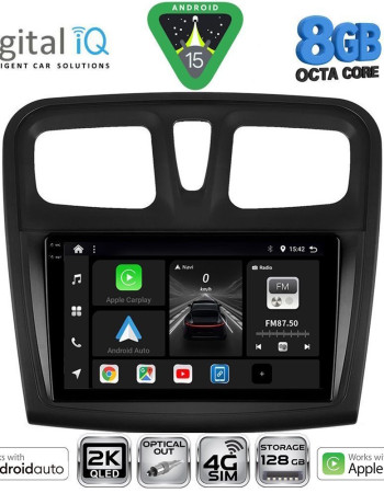 DIGITAL IQ BXK 20108SQ_CPAA (9inc) MULTIMEDIA TABLET for DACIA LOGAN – SANDERO mod. 2012-2019