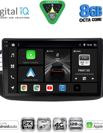 DIGITAL IQ BXK 20130BL_CPAA (9inc) MULTIMEDIA TABLET for FIAT 500 mod. 2007-2015 (BLACK)