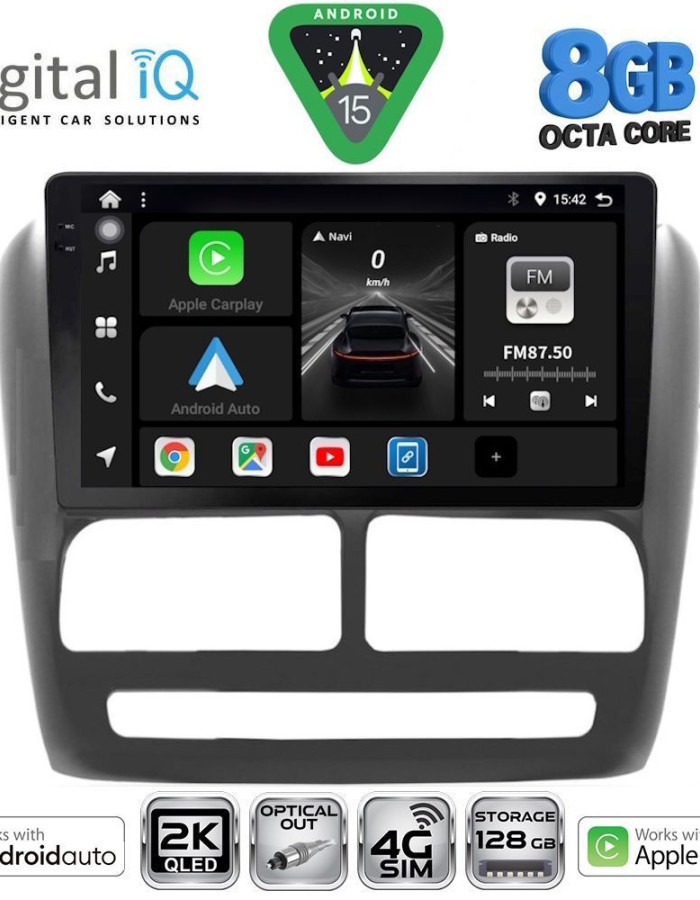 DIGITAL IQ BXK 20137_CPAA (9inc) MULTIMEDIA TABLET for FIAT DOBLO mod. 2010-2015