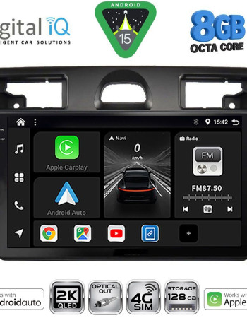 DIGITAL IQ BXK 20153SL_CPAA (9inc) MULTIMEDIA TABLET for FORD FIESTA mod. 2005-2008 (SILVER)