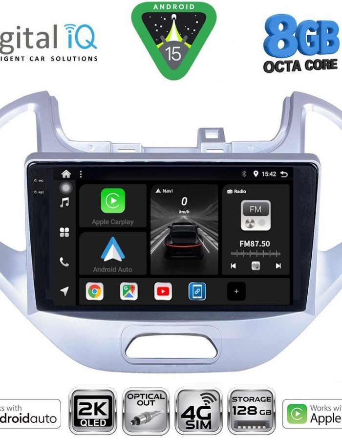 DIGITAL IQ BXK 20167LO_CPAA (9inc) MULTIMEDIA TABLET for FORD KA mod. 2017-2024